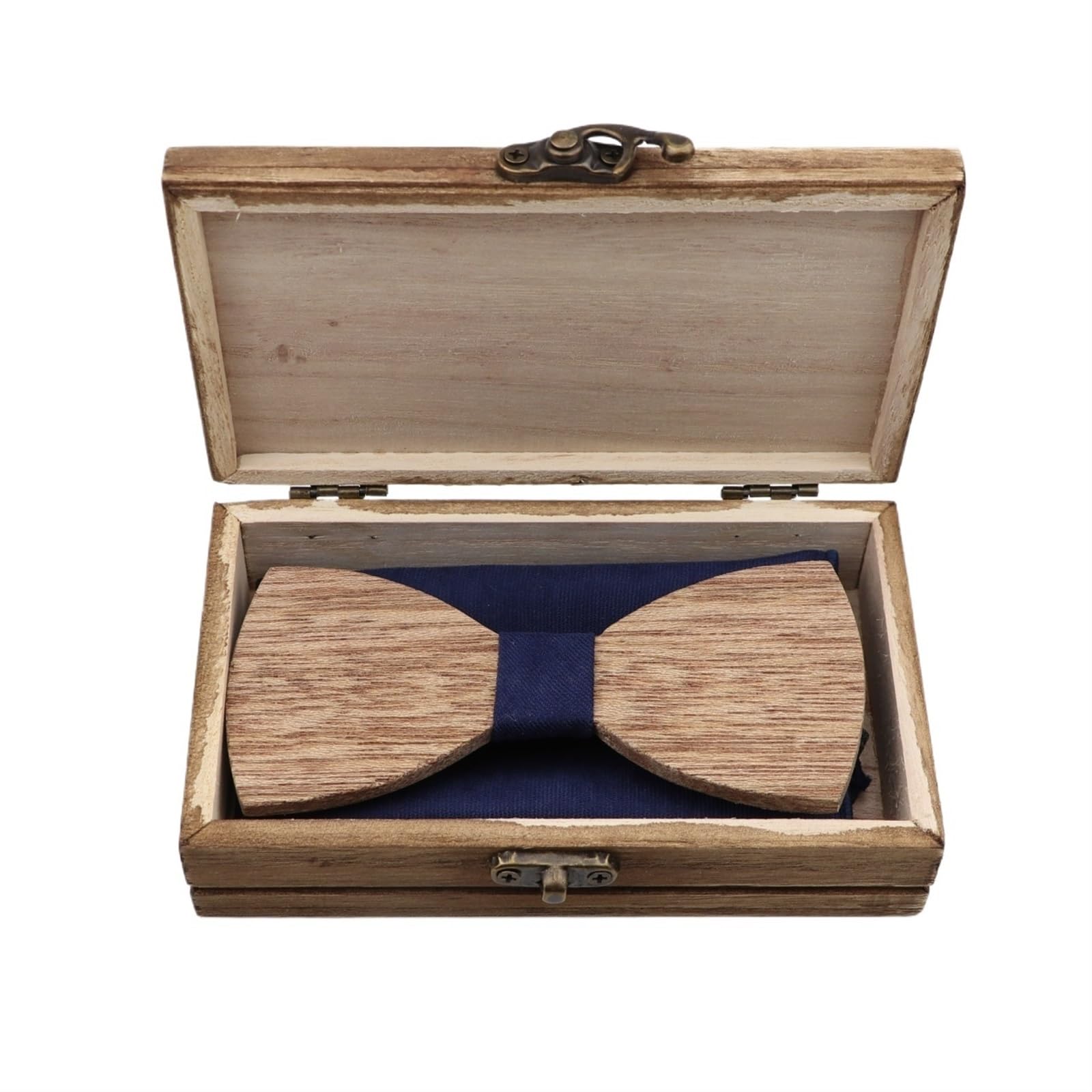 Pajaritas Hombre Pajaritas de Madera, Conjunto de pañuelo de Bolsillo for Hombres, Fiesta de Boda, Color sólido, Madera Entera(Color14)