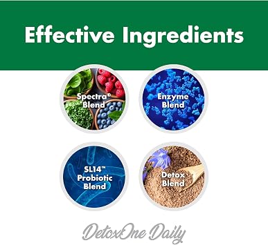 DetoxOne Daily Gut Health Powder* | Supports Normal/Healthy Digestive Function*| Promotes Detoxification*| Boost Energy & Improves Nutrient Absorption*