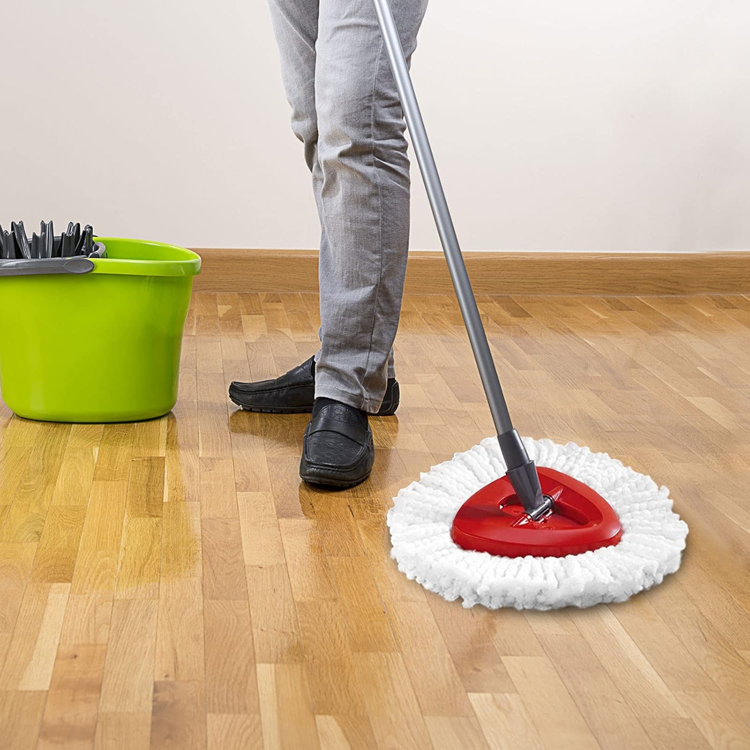 8Pack Spin Mop Replacement Head, Microfiber Mop Refills Easy Cleaning Mop Heads Replacements, 360Degree Spin Mop Refill