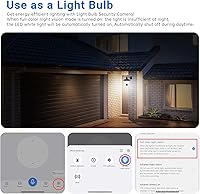 Vista 4 de Light Bulb Security Camera,2.4G/5GHz WiFi 2K Security Cameras Wireless Outdoor,Bulb Cameras for Home Security,AI Human Detection and Alarm,2 Way