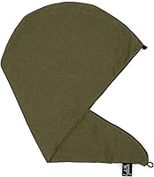 Vista 11 de Elizabeth Roberts Toalla de pelo 100 % algodón, estilo turbante esencial, para mujeres y hombres, todo tipo de cabello y estilos, aguamarina