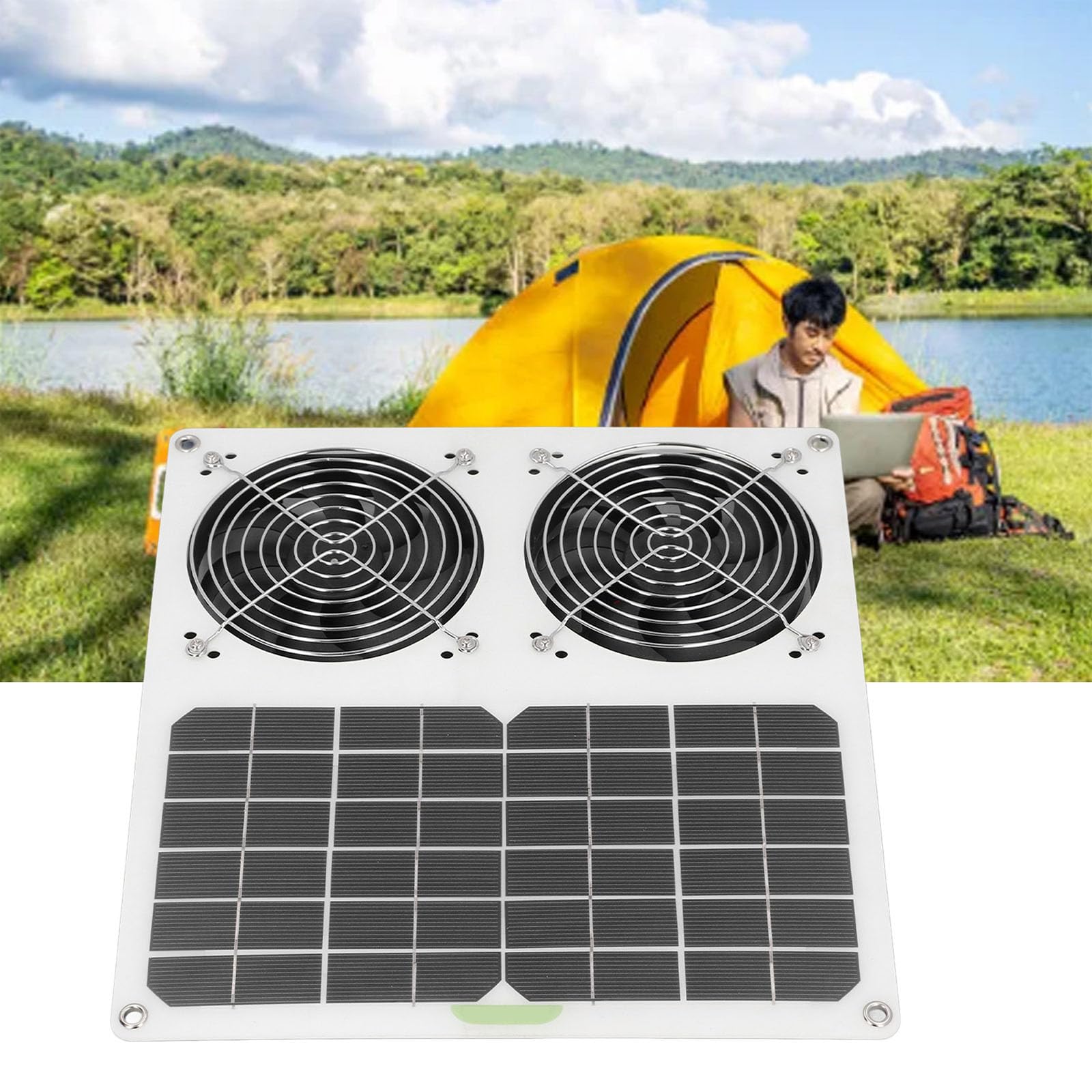 Ventilatore solare impermeabile, resistente alle intemperie, soluzione di ventilazione per migliorare il flusso d'aria in diversi ambienti, ventilatore solare