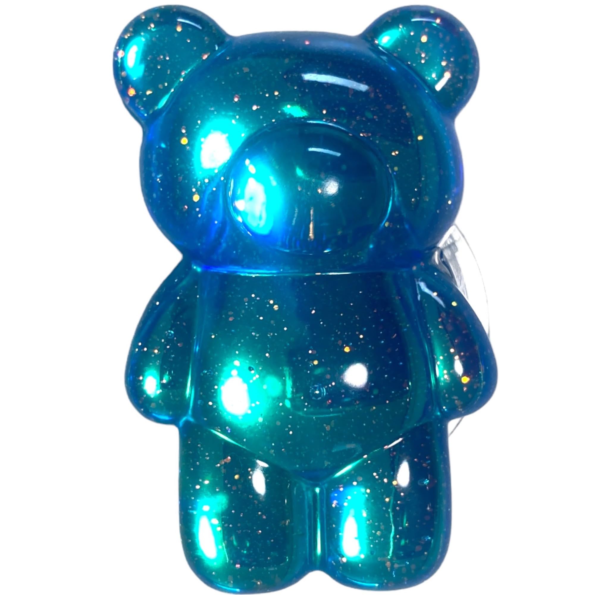 Amazon | クリア ラメ ベア くま 粘着式 両面テープ 折りたたみスマホ  