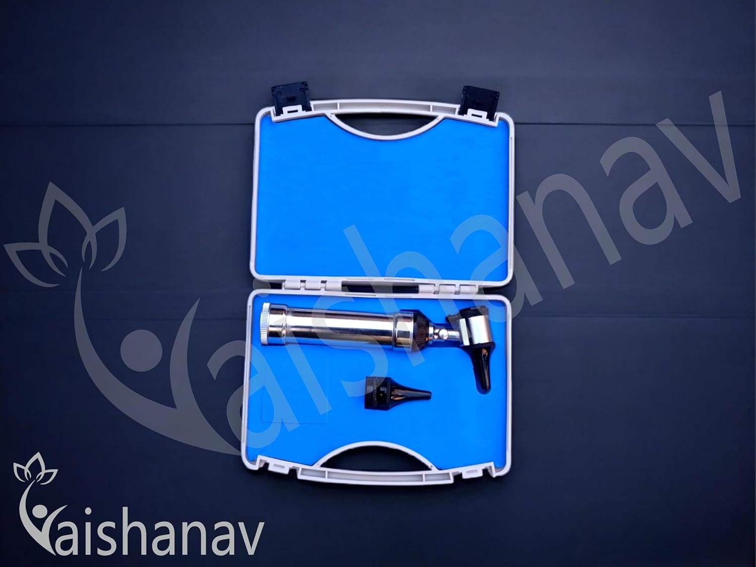 Vaishnav mini otoscopic ear scope - Portable silver otoscope with LED light for ear inspection, compact pocket for home and professional use compact pocket -size year scope (otoscope mini silver) Vaishnav mini otoscopic ear scope - Portable silver otoscope with LED light for ear inspection, compact pocket for home and professional use compact pocket -size year scope (otoscope mini silver)