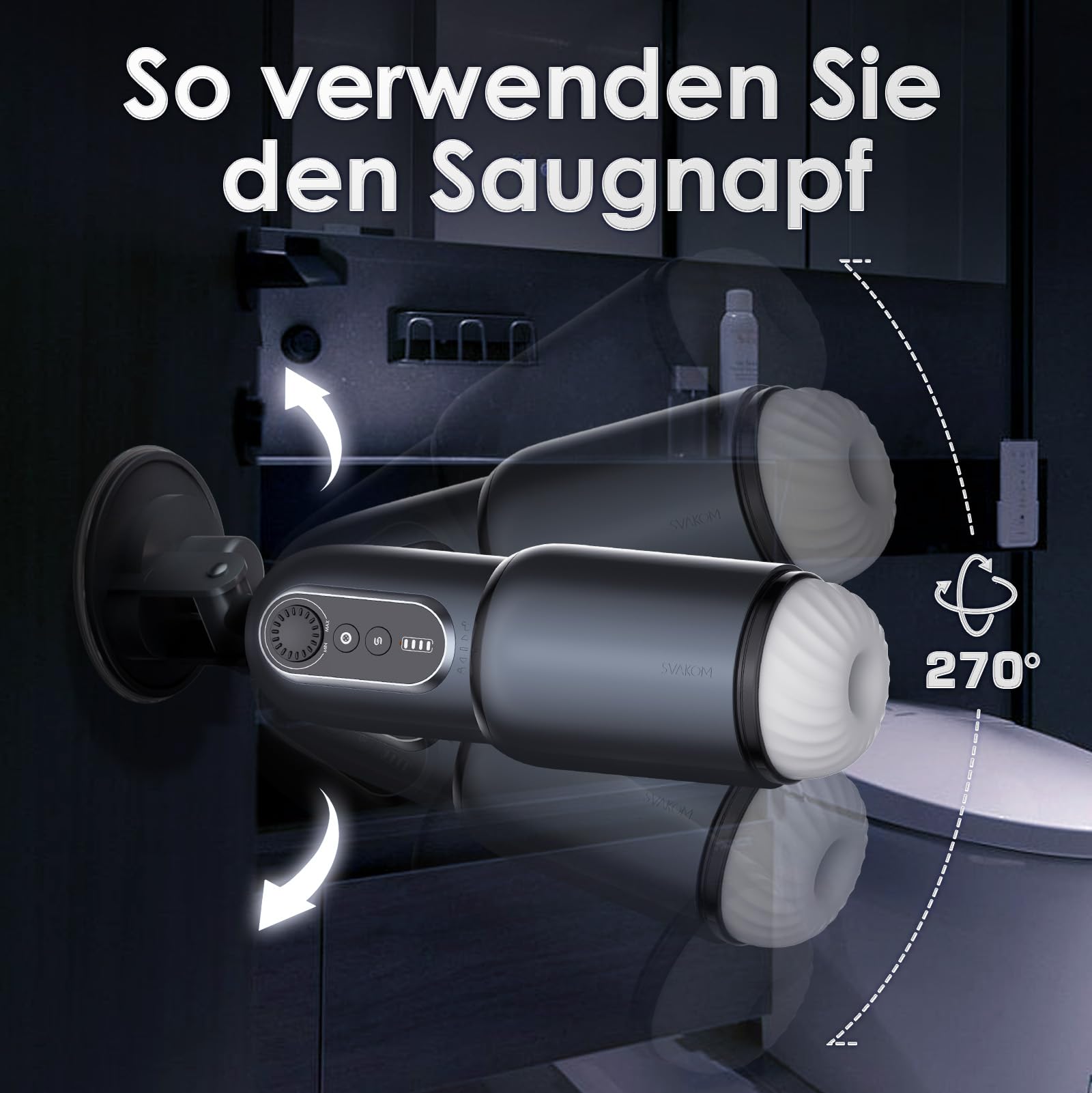 Mini Starke Massagestab, Silikon Massagegerät mit 10 Vibrationsmodi und Masturbieren für Männer Elektrisch, Masturbator Sex Spielzeug für die Männer