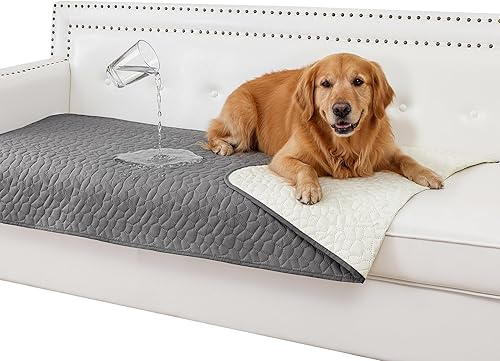 Manta impermeable para perro, lavable antideslizante para sofá, mantas resistentes al pelo de mascotas, para cama, silla, muebles, protector para