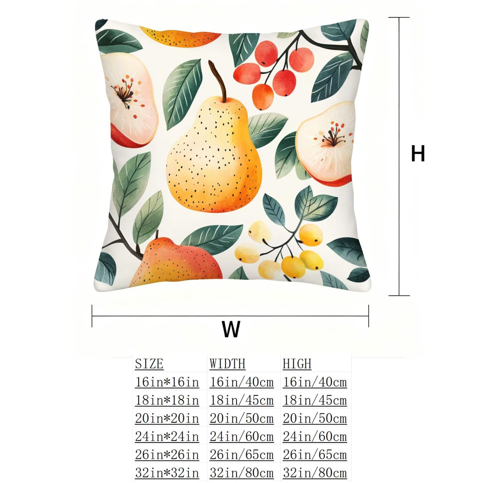Amarillo Funda Cojin 60x60 Fruta Funda Almohada 60x60 Cojines Sofa Súper Suave Fundas Cojines Decorativos Fundas Almohadas 4 Piezas Cervicales y Cuello, para Hogar Sofa Cama Salon Decoracion E - 597