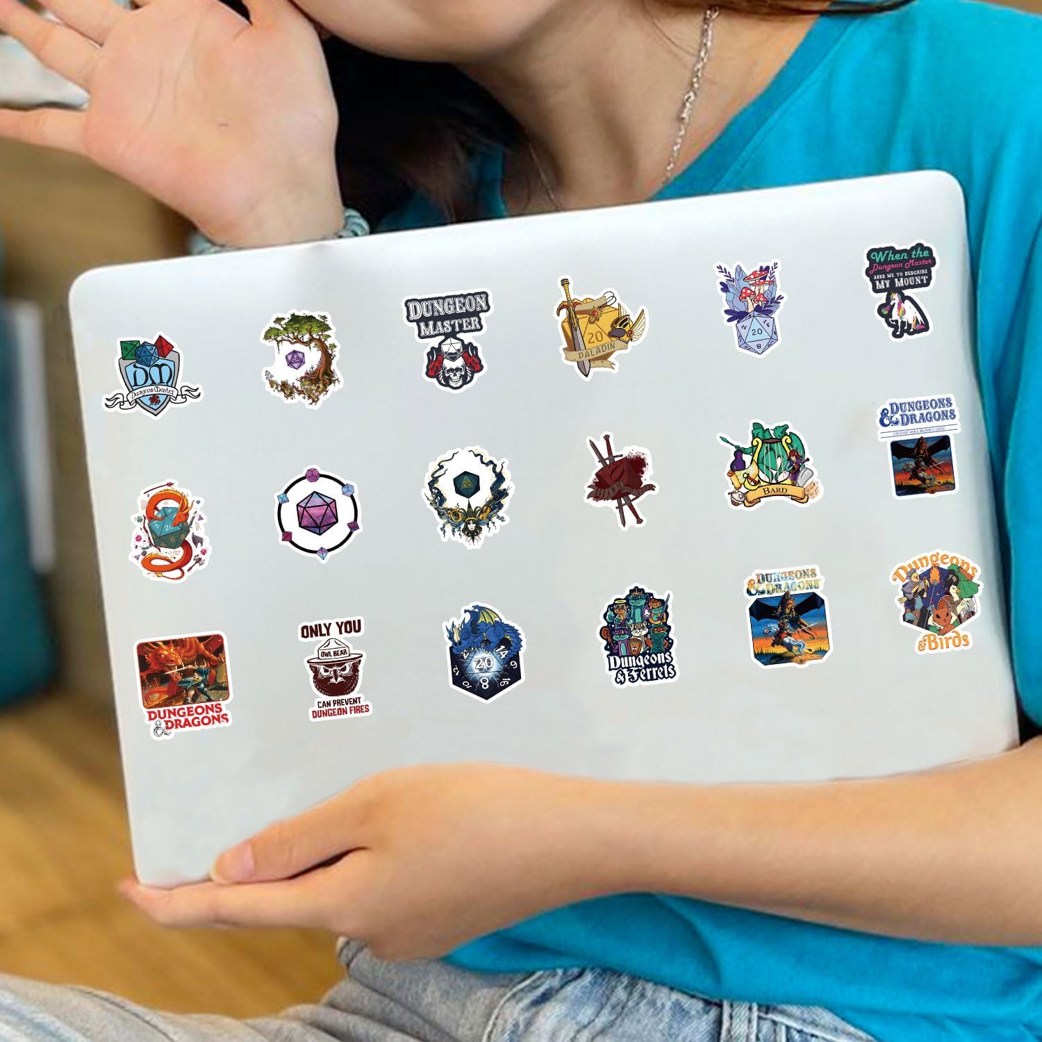200Pcs Dungeons and Dragons Stickers DND Stickers GMVAESKY for Laptop Water Bottle Bumper Luggage Computer Skateboard Snowboard, Gifts for Kids Girls Teens Boys - Image 6