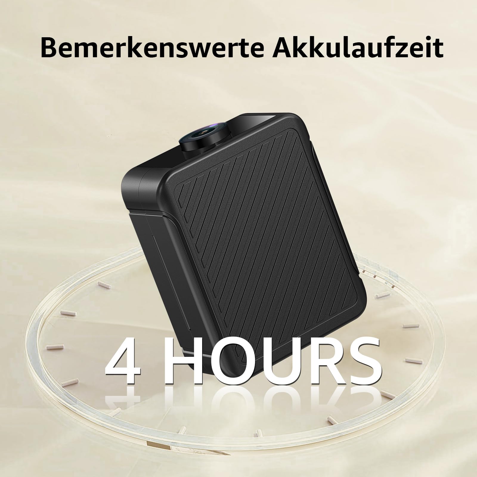 Mini Kamera, 4K HD WLAN Überwachungskamera Innen Für Live Übertragung Handy APP, WiFi Camera Nachtsichtkamera mit Bewegungsmelder/Lange Batterielaufzeit/Cloud-Speicherplat