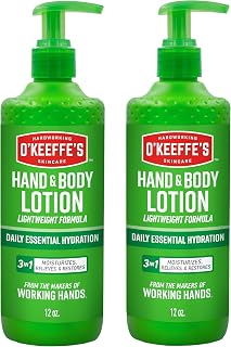 Hand and Body Lotion with Glycerin and Shea Butter - 12 oz Pump (2 Pack) - Daily Essential Hydration, Heals & Relieves Extremely Dry Skin