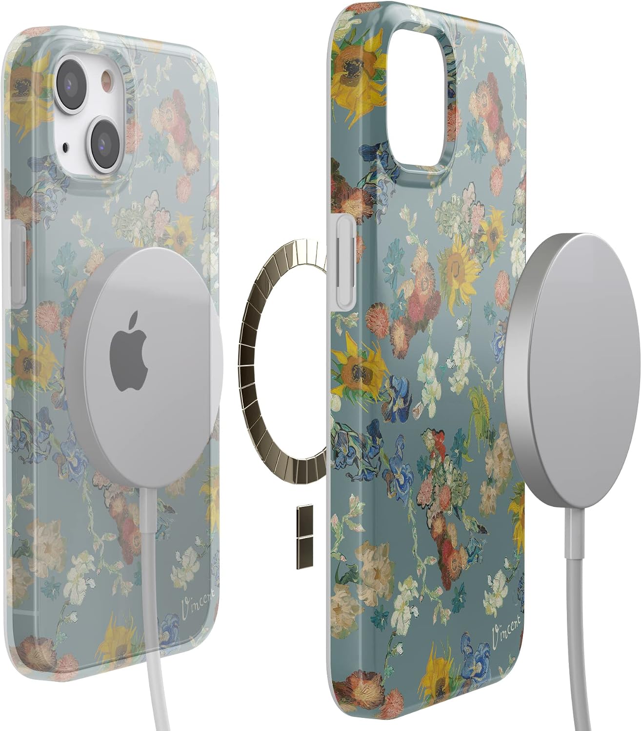 Casely iPhone 13 Case | Van Gogh's Flowers | The Van Gogh Museum 50th Anniversary | Compatible with MagSafe