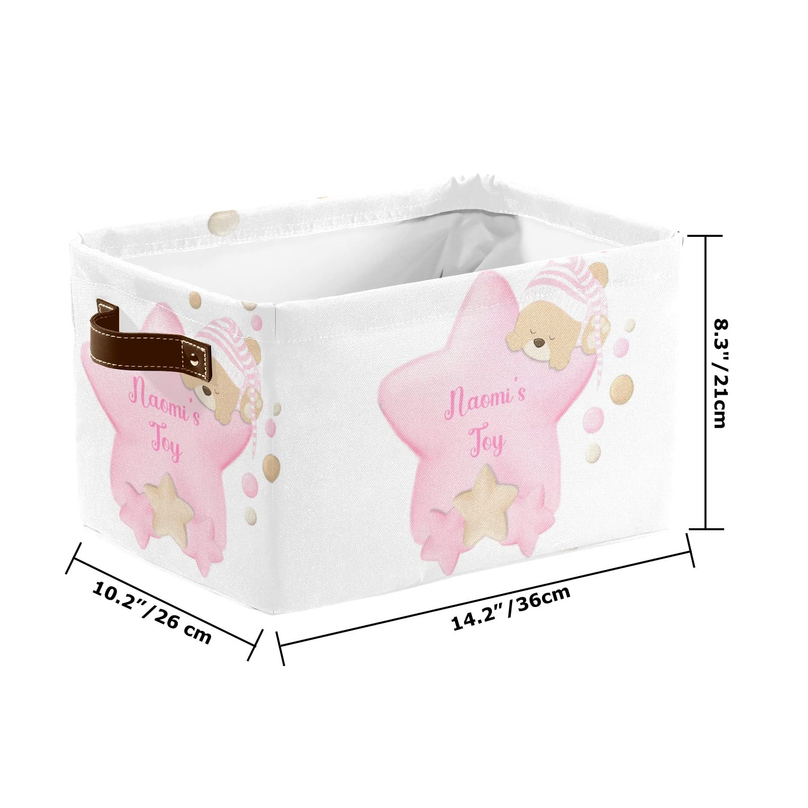 Princess Glitter Storage Bin With Handle - Foldable Organizer Basket For Toys, Shelves, Closet, Nursery - View #6