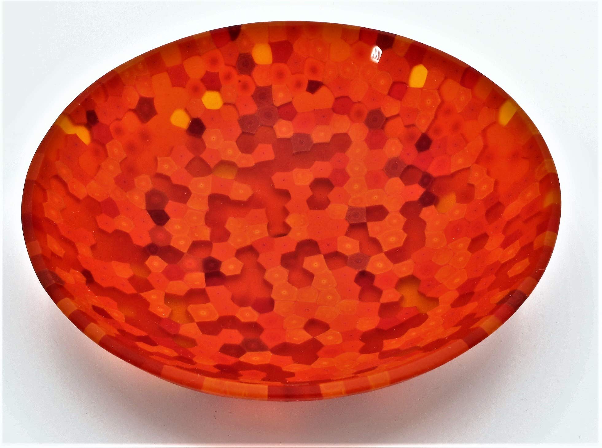 Plato de cristal de Murano soluciona espacios vacíos adorno coleccionismo italiano 13 cm