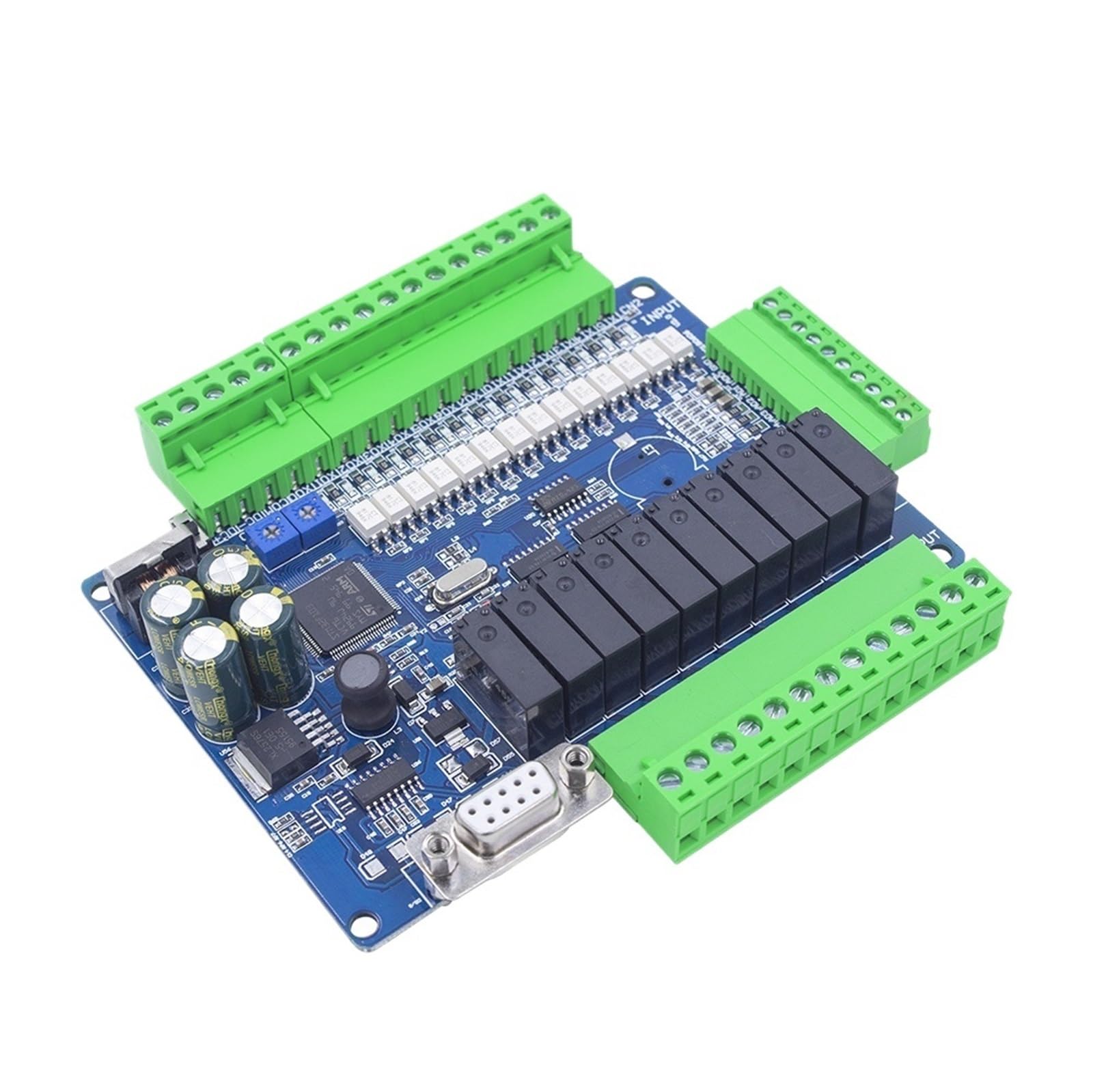 0P7BR328B 1pcs FX3U-24MR 24MT Relay Transistor Output Logic Controller RS485 38400 Pulse Step Motor