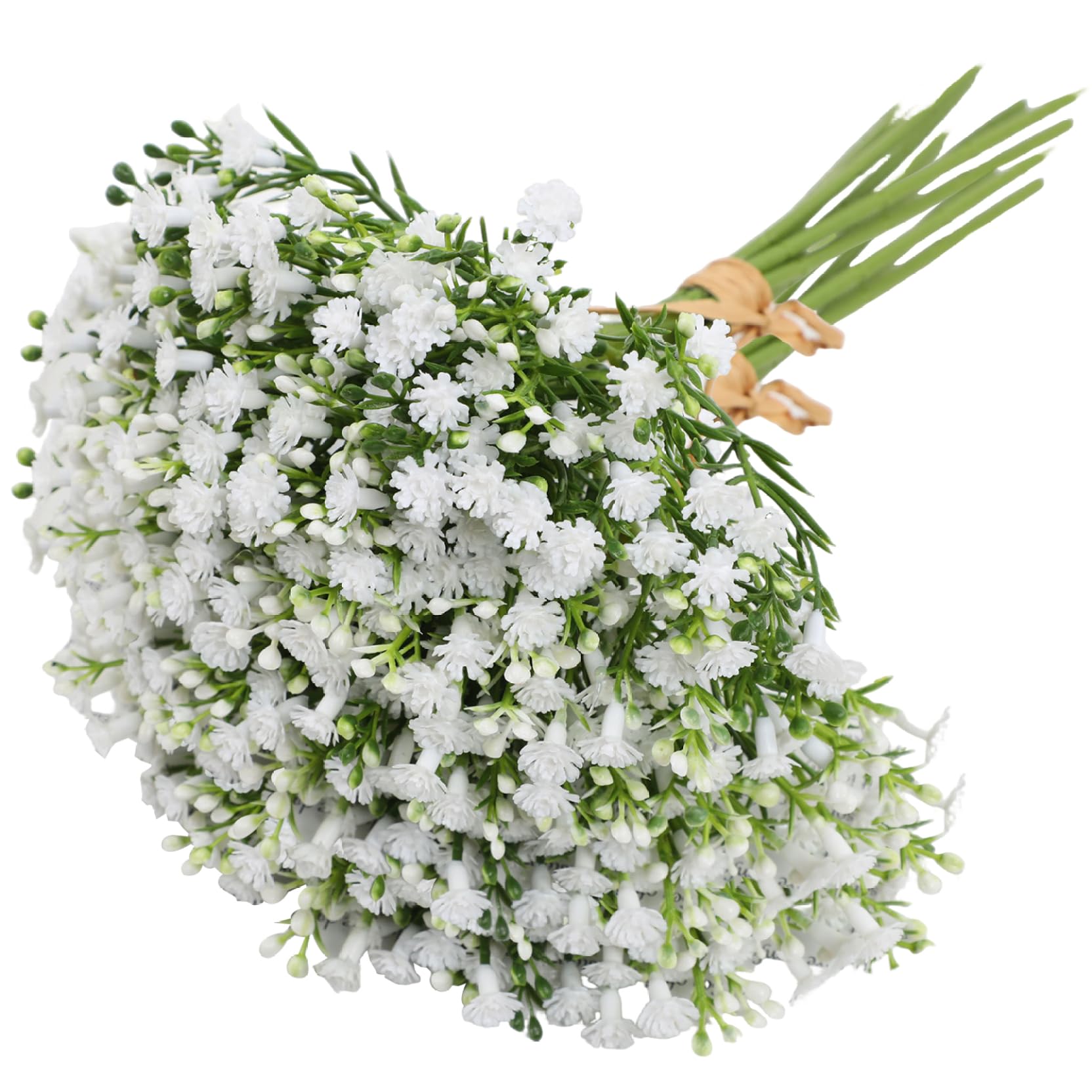 Wedhapy Babys Breath 2 Bundles Babys Breath Artificial Flowers 13" White Artificial DIY Friendly Low Maintenance Plastic Flowers for Decoration