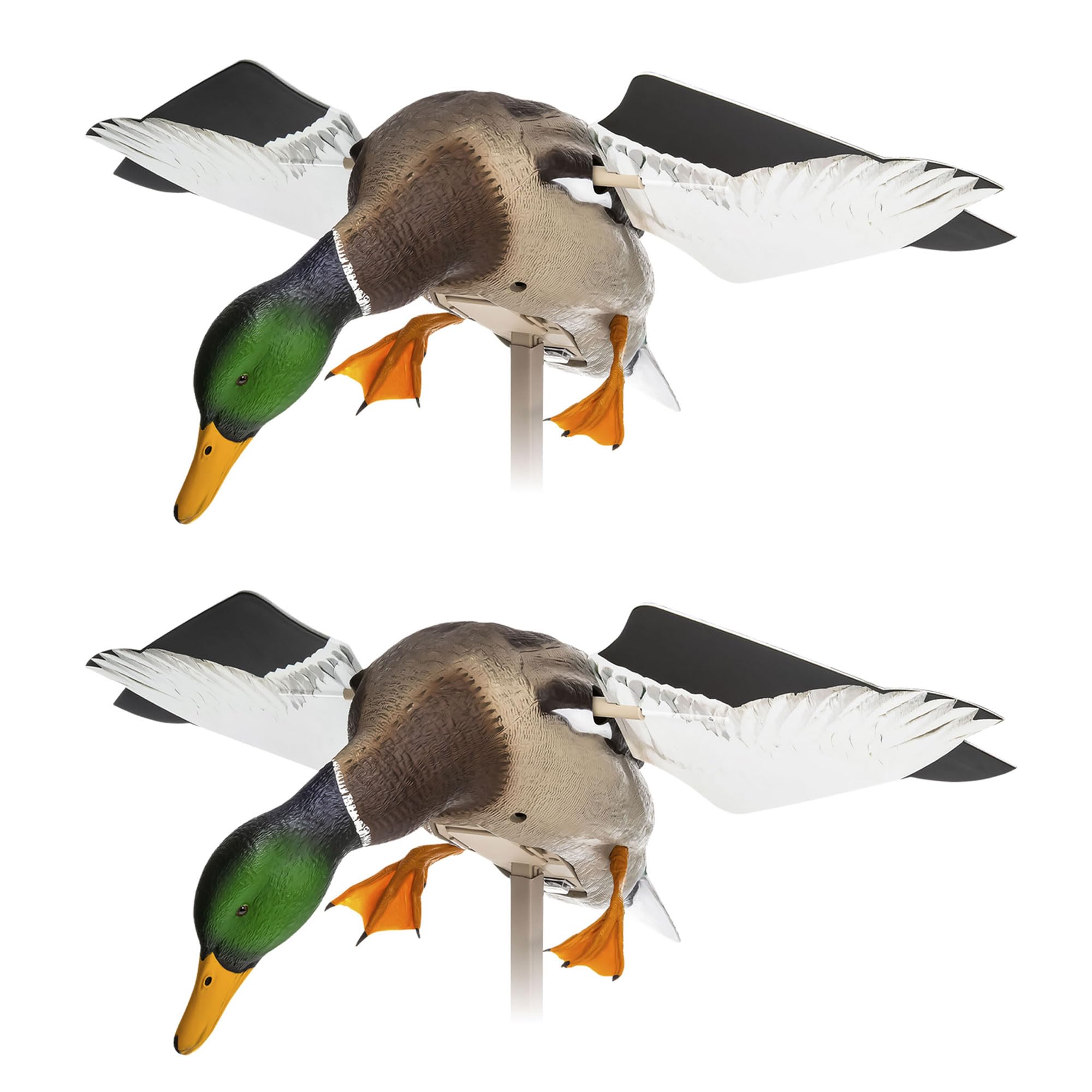 Avian X Powerflight Smart Motion Mallard Motorized Wing Duck Decoy, Ideal for Hunting, Outdoor, Wasp, Deer, Fake Call, Animal Scare, 2 Pack