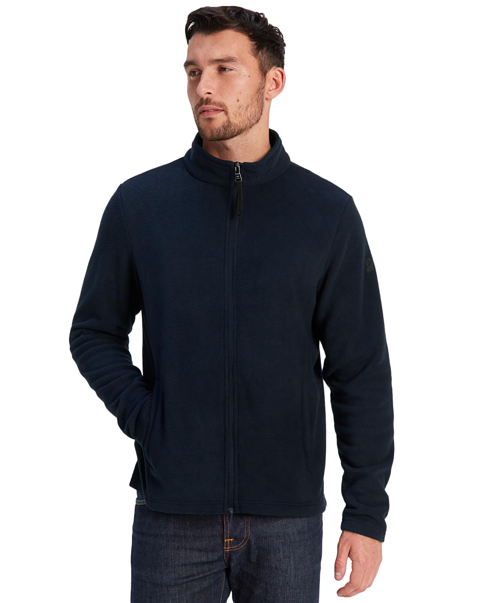 TOG24 Revive Mens Fleece Jacket Outdoor Microfleece Jackets with Full-Zip Lightweight & Warm, Anti-Pill Fabric for Hiking Trekking Camping Sport Dark Indigo XS