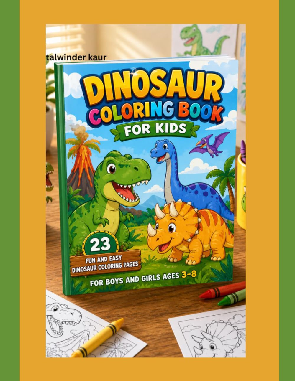 Roar & Color: Dinosaur Coloring Book for Kids