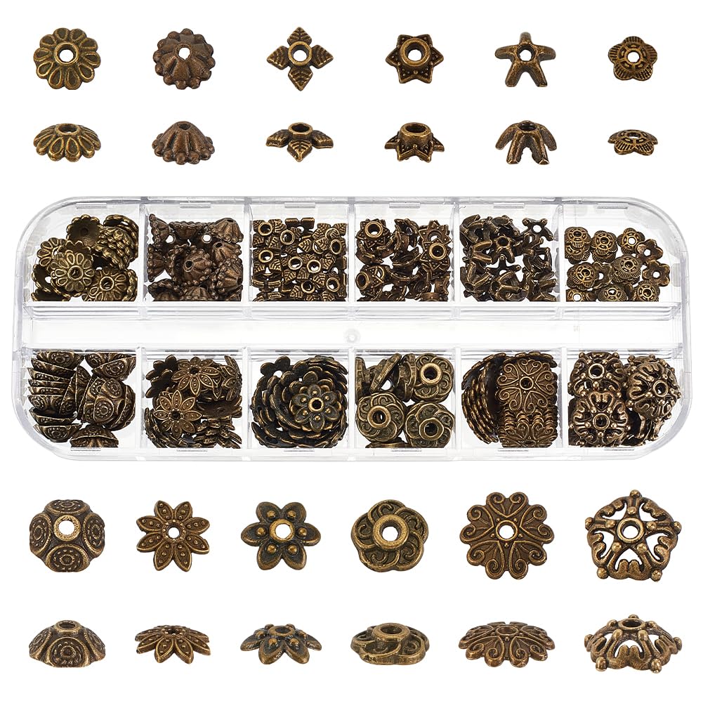 PH PandaHall Perlenkappen Aus 14k Gold – 100 Stück In 10 Verschiedenen Blumenformen