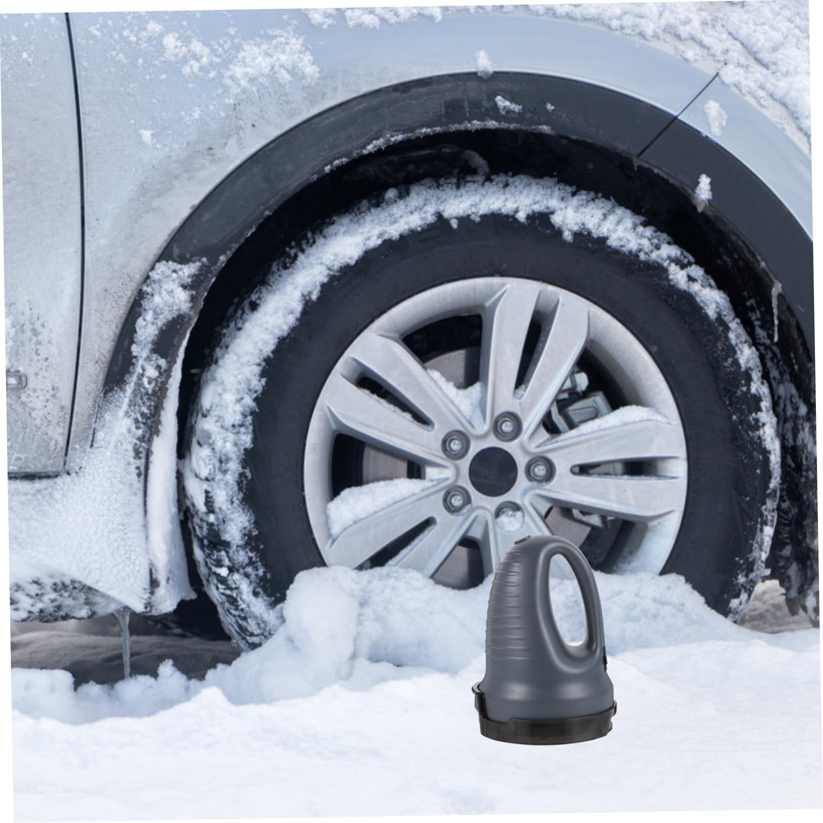 Abaodam Grattoir à Glace Électrique Multifonction Set pour Voiture Outil de Déneigement d'hiver en ABS Rangement Pratique pour Pare-Brise et Carrosserie