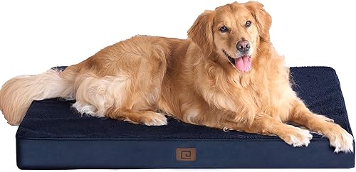 EHEYCIGA Camas extra grandes para perros grandes, cama ortopédica lavable para perros XL con funda extraíble, cama grande y duradera para mascotas,