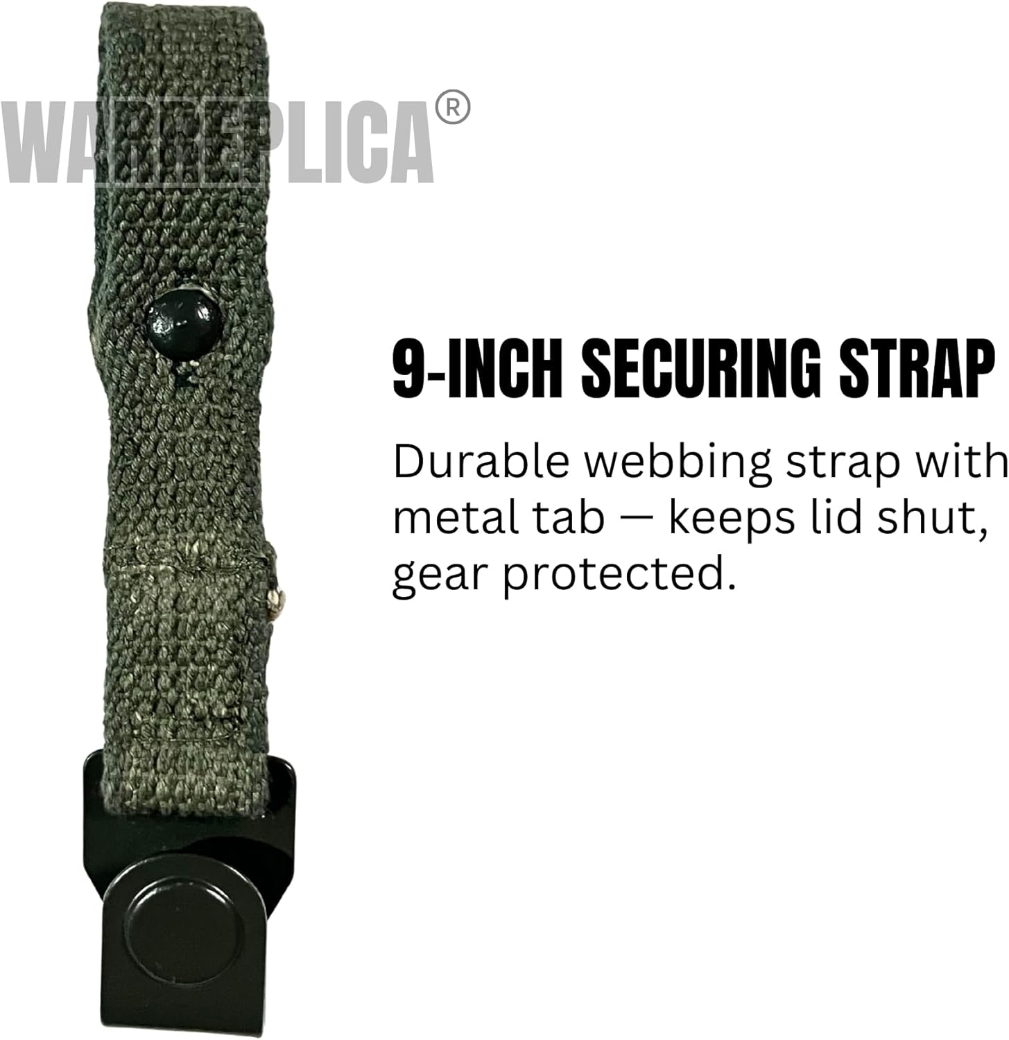 warreplica WW1 German M1916 Gas Mask Canister|Authentic Reproduction WWI Metal Respirator Tin Carrier Case|Great War Military Collectible Storage Container|Imperial German Army Militaria, Olive Drab