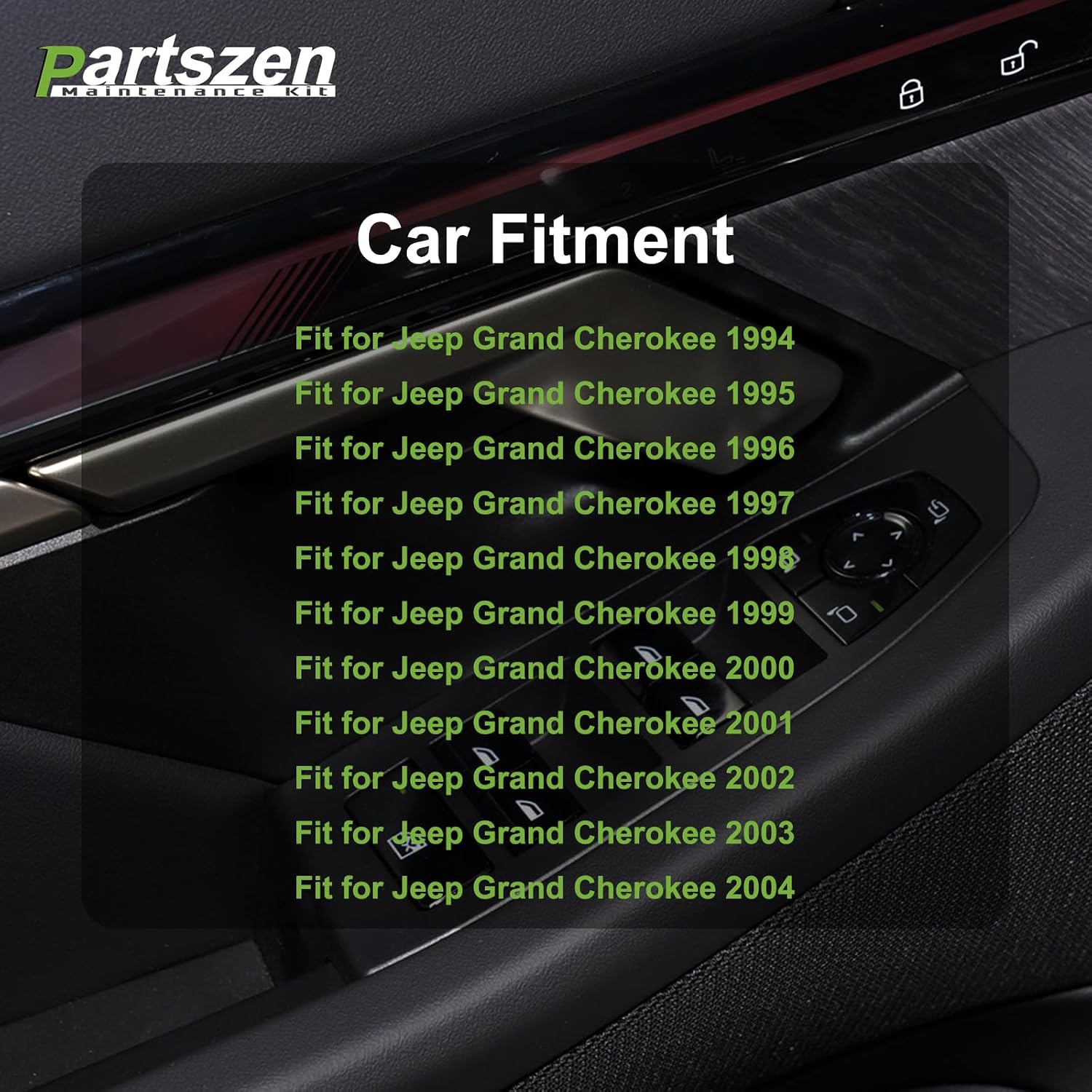 5HB57DX9AA DS1187 Rear Left Right Power Window Control Switch Fit for Jeep Grand Cherokee 1994-2004