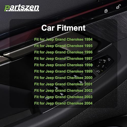 Miniatura 5 de partszen 5HB57DX9AA DS1187 Interruptor de elevalunas eléctrico trasero izquierdo derecho para Jeep Grand Cherokee 1994-2004