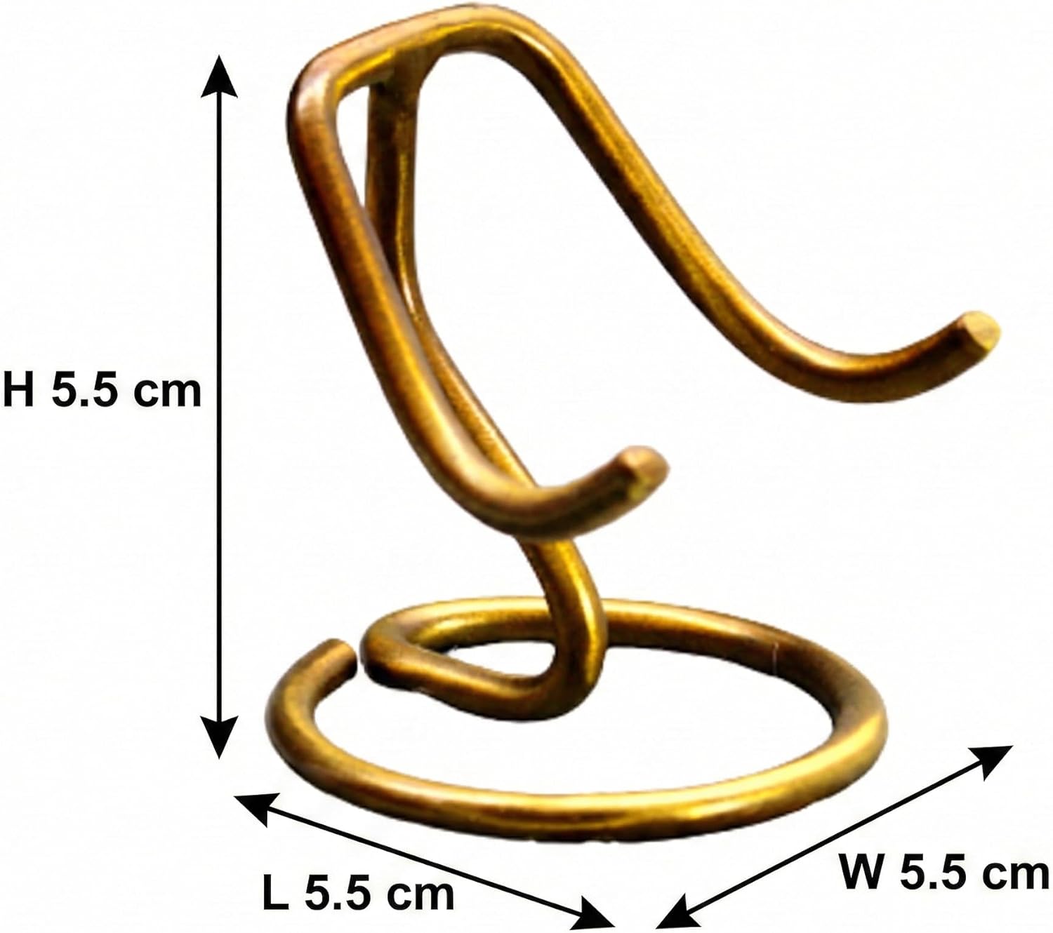 eSplanade Heart Shaped Urn Stand | Stand for Heart Keepsake Urns, Burial Urns, Memorial Keepsake Urns - Golden