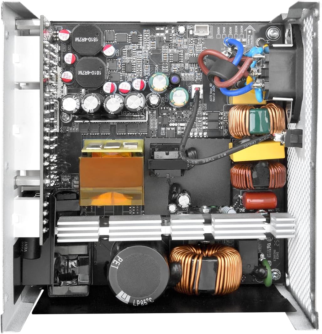 Thermaltake Toughpower GT 1000W | Fuente de Alimentación Totalmente Modular ATX 3.1 | PCIe 5.1 12V-2×6 Nativo | 80 Plus Gold | Ventilador 120mm Silencioso | Smart Zero Fan | 5 Años Garantía | Blanco 15