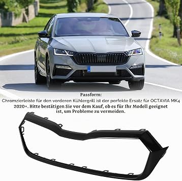 Front Chrome Grille Trim 5e3853761a Premium Black