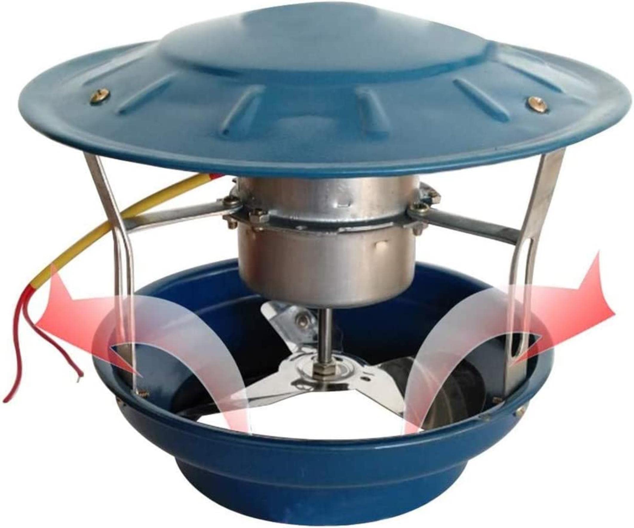Ventilateur de toit pour cheminée et extracteur de fumée électrique