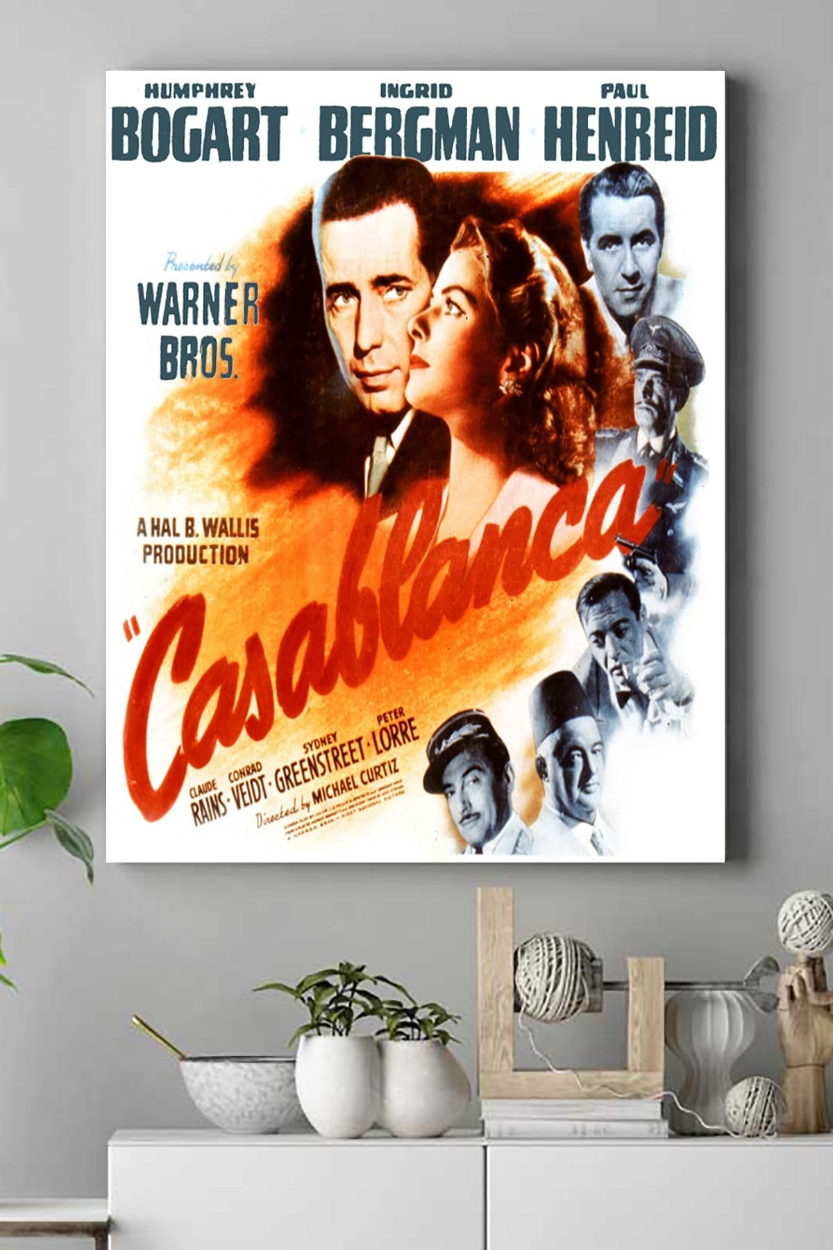 Postermanya (pster15521) Casablanca-kazablanka Film Afişi Kanvas Tablo 2 50 x 70