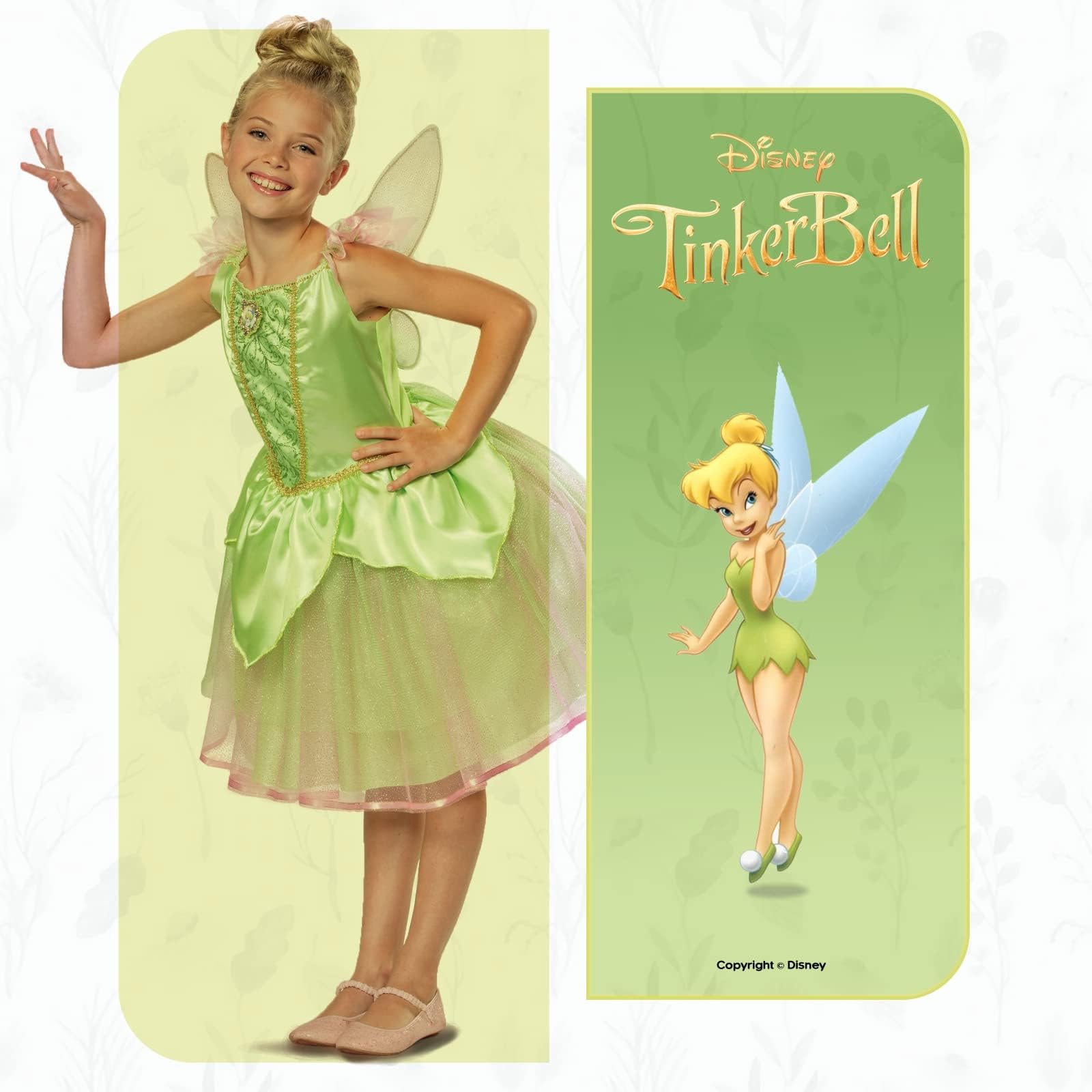 Disney Costume Trilly Deluxe Bambina, Vestito Ufficiale Disney Bambine Disponibile Taglia XS, S, M