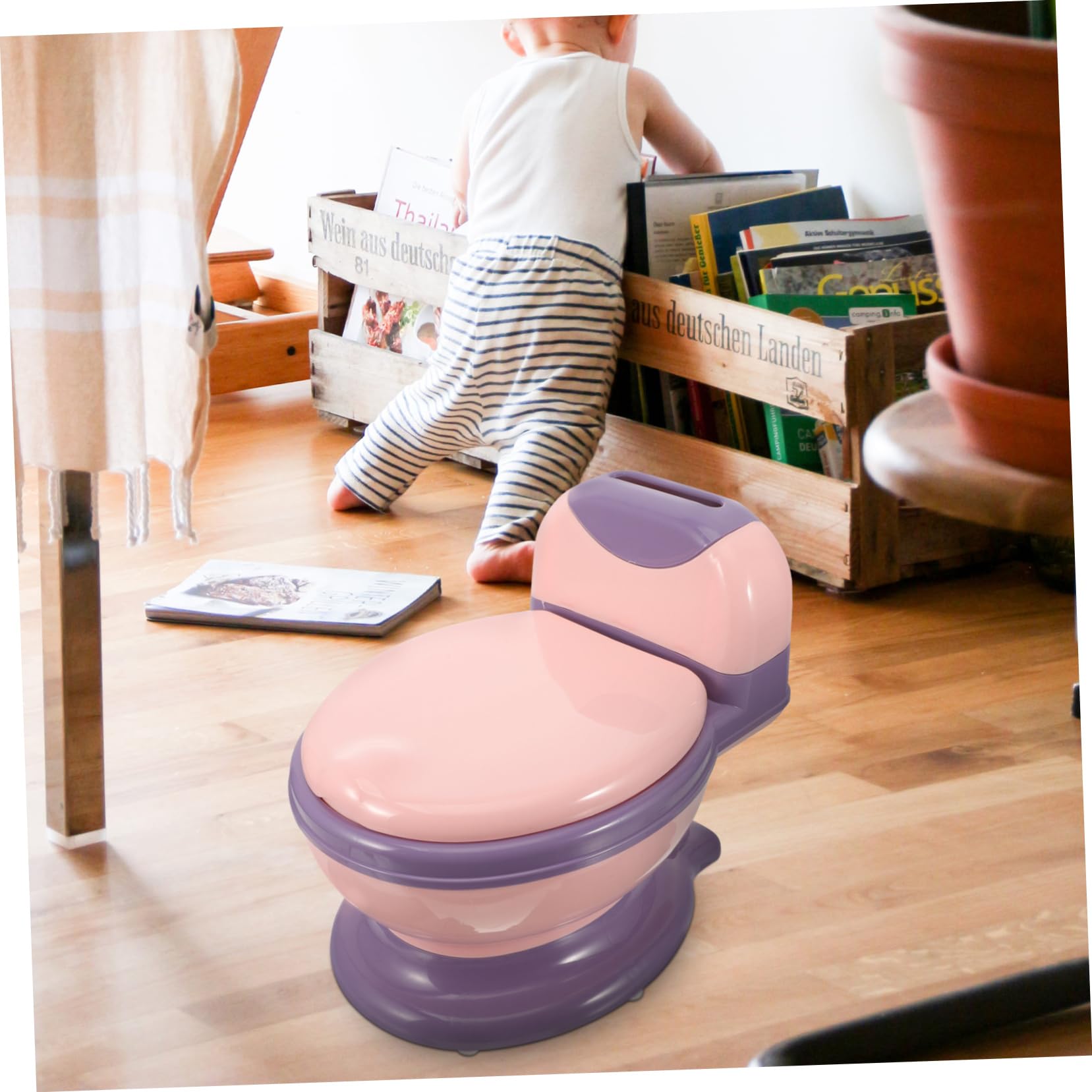 Homoyoyo Kleinkindtoilette Realistisches Töpfchen Für Junge Mädchen Tragbares Töpfchen Für Jungen Und Mädchen Einfach Zu Reinigen Und Stabil Für Hause Und Unterwegs