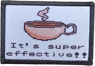 Coffee Its Super Effective Morale Patch Removable Hook and Loop for Molle Gear, Operator Hat, Rucksack, Pack Bag, Backpack, Made in The USA