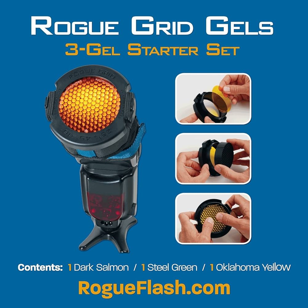 ROGUE 3-in-1 Flash Grid & フィルターキット 2セット ROGUE 3-in-1 Flash Grid & フィルターキット 2セット ROGUE 3