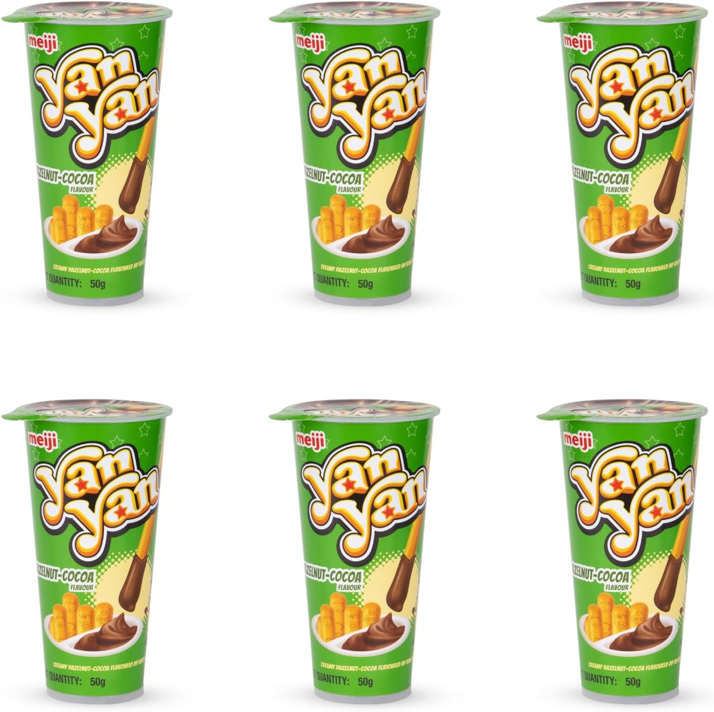 Yan Yan Biscuits (Pack Of 6, Hazelnut)