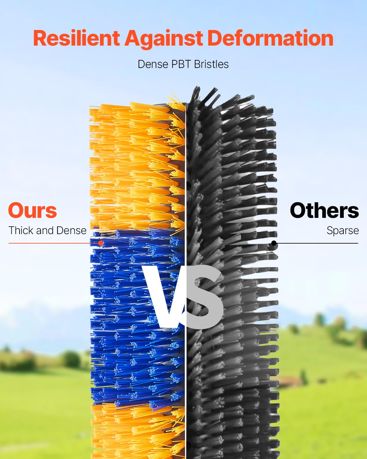 VEVOR 6 Piezas Cepillos Rascador Grande para Ganado de 51 x 19 x 10 cm con 12 Tornillos, Rascado Cepillo para Aliviar la Picazón de la Espalda y Mantener la Limpieza para Caballos, Cerdos, Vacas