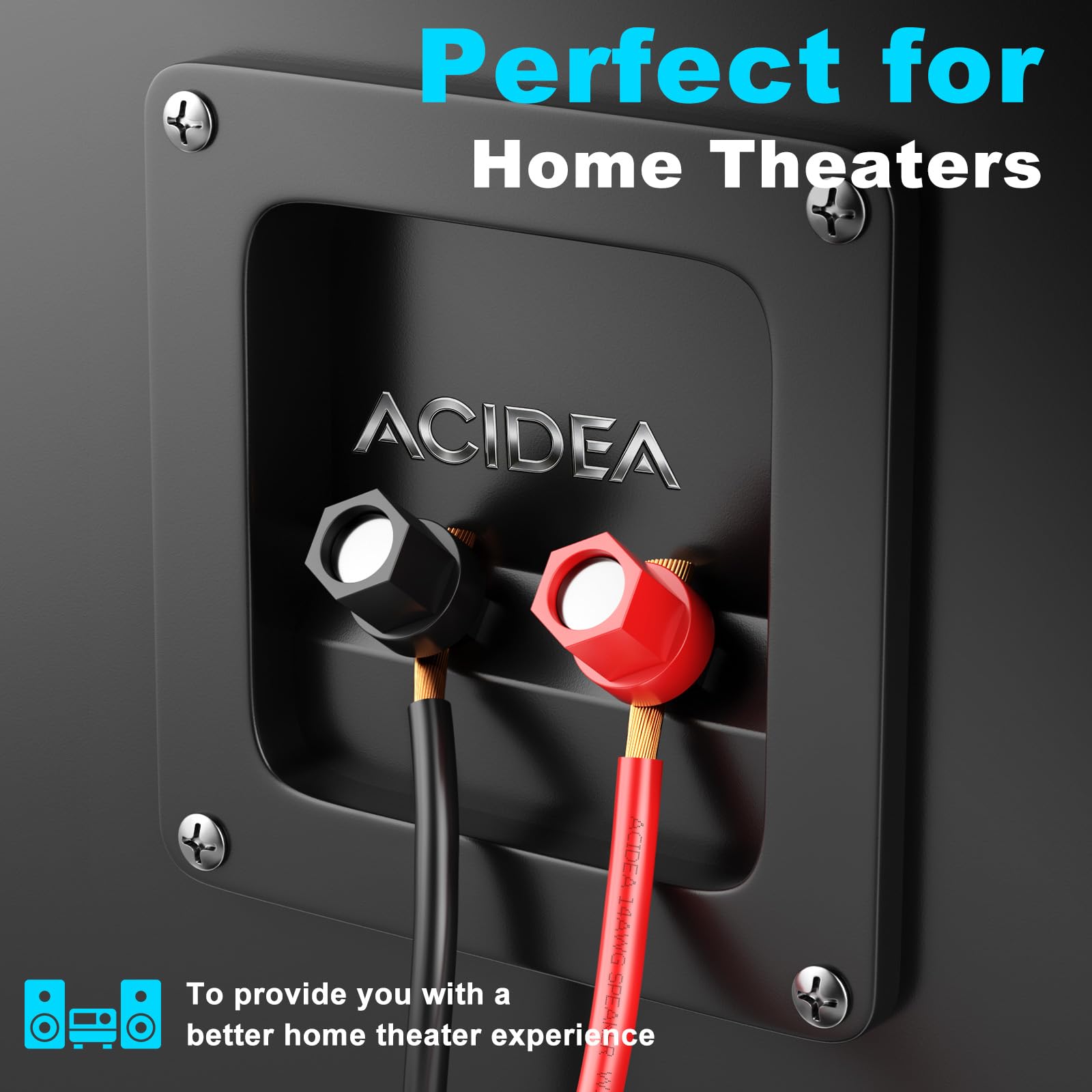 Acidea Cavo per altoparlante, 2 x 2,5 mm², CCA Litze/audio, cavo audio/subwoofer, 50 m