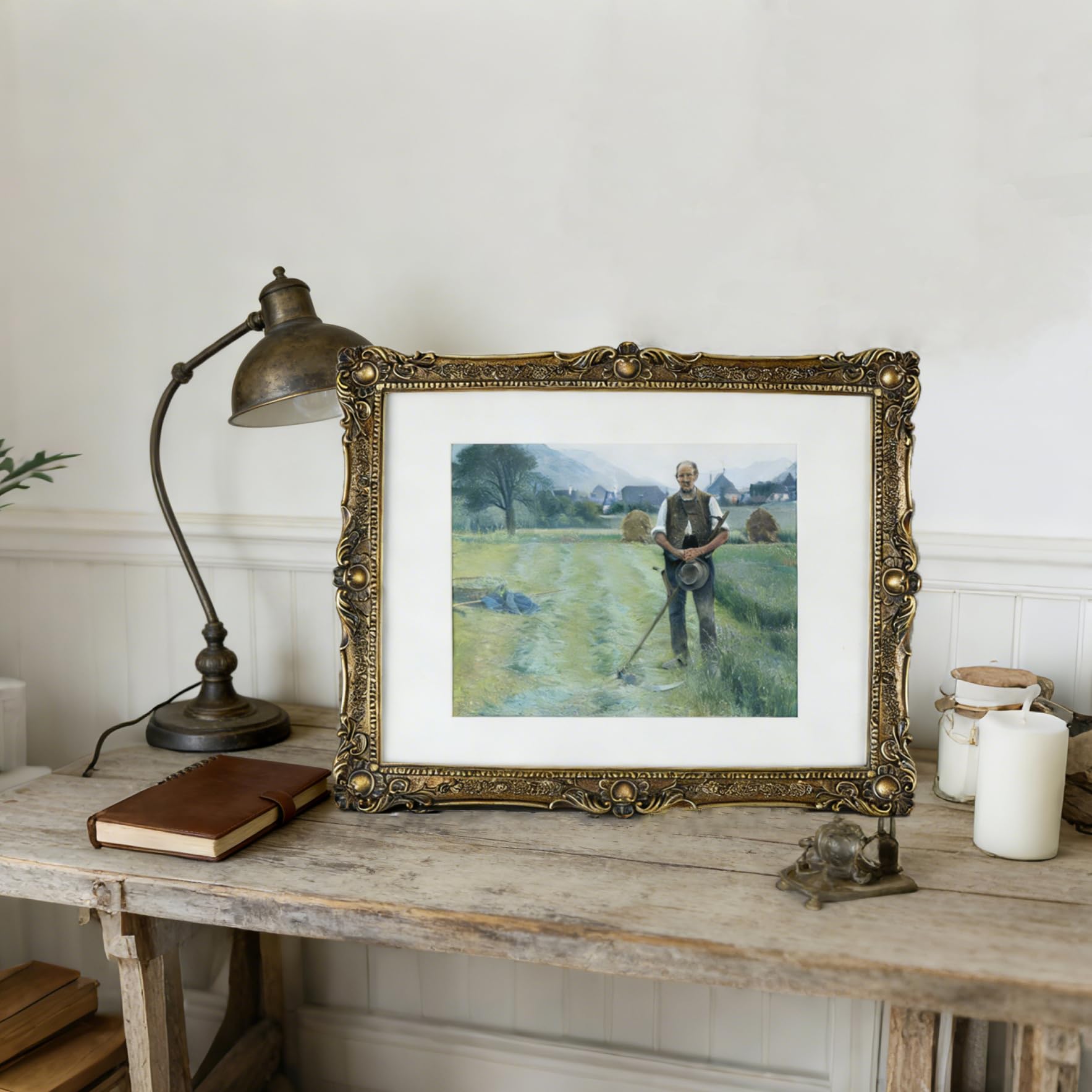 Amazon.com - OIGUMR Vintage Gold Picture Frame Ornate Frame 11x14