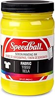 Vista 25 de Speedball 046055 Tinta de serigrafía de tela, 128 onzas líquidas, amarillo