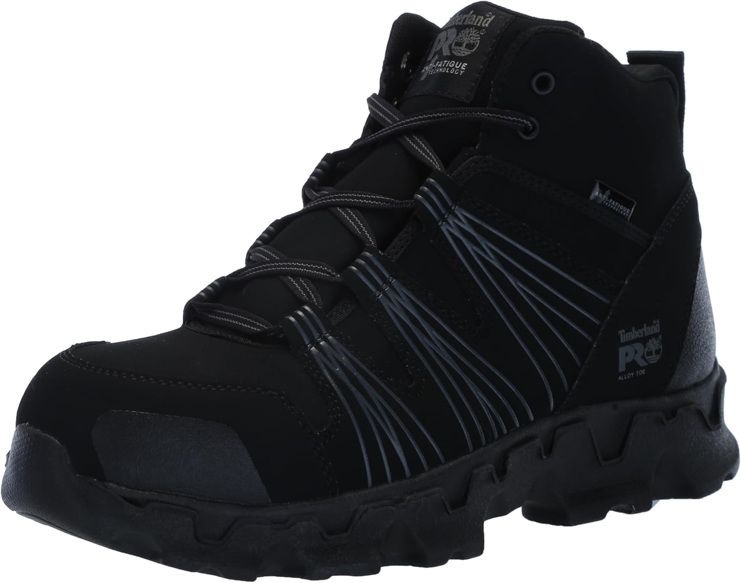 Timberland PRO Men's Powertrain Mid Alloy Toe ESD Industrial Hiking Boot