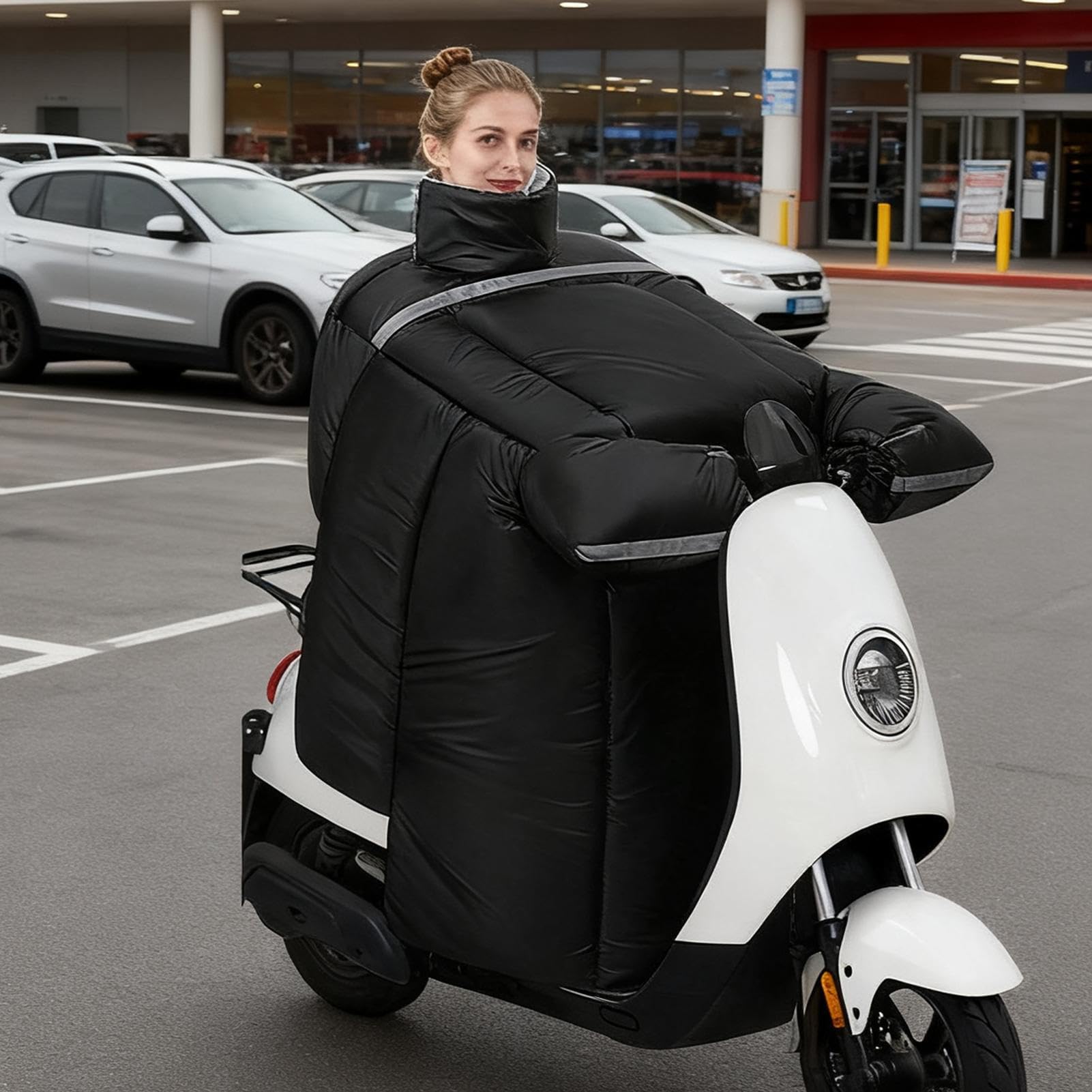 Protège-Jambes Moto Imperméable Épais Et Matelassé