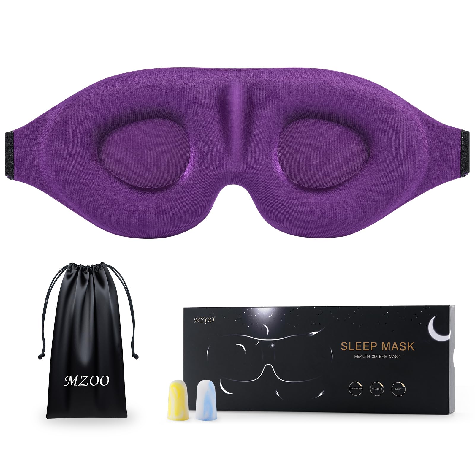 Amazon.com: MZOO Luxury Sleep Eye Mask for Side Sleeper Men Women