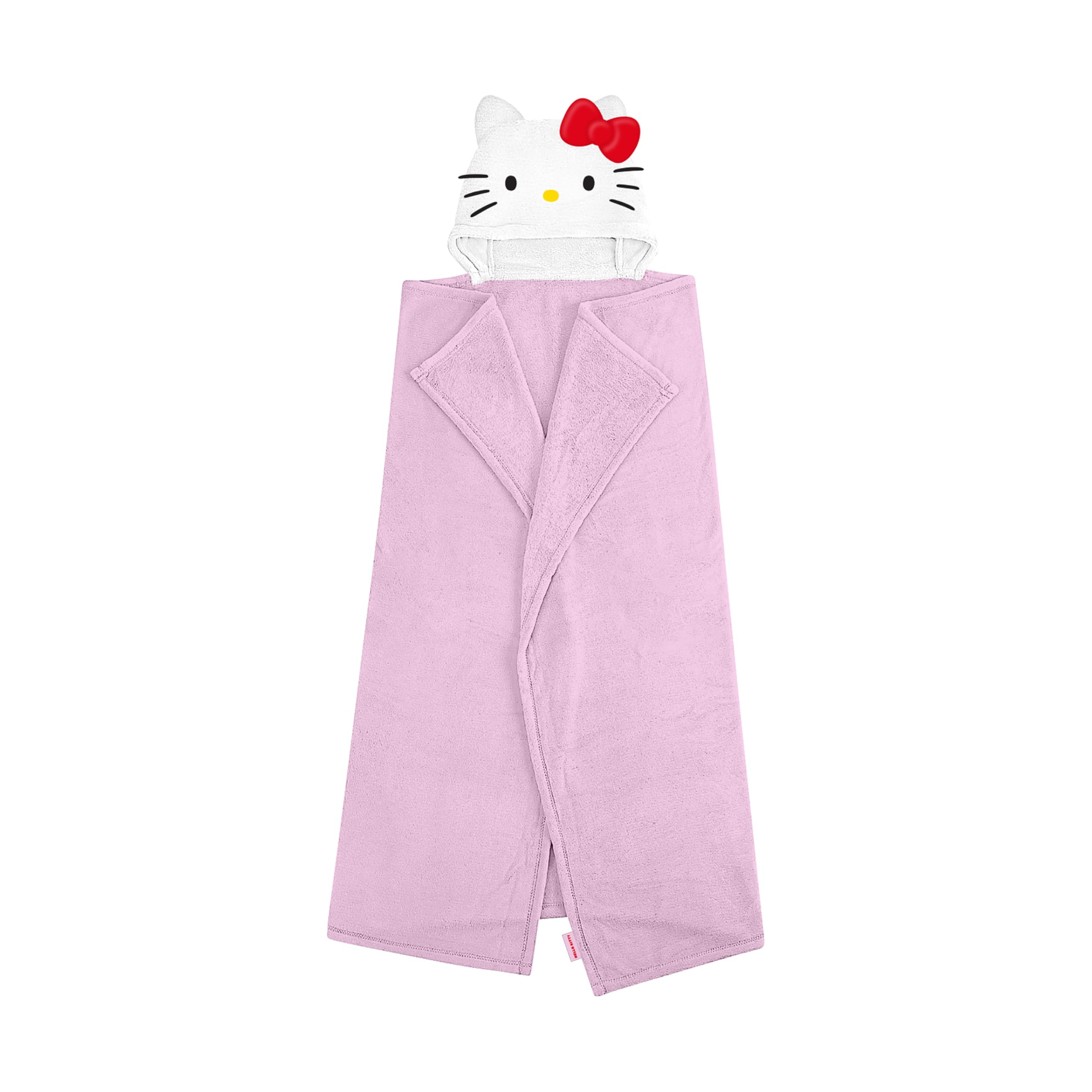 Official Hello Kitty Hooded Fleece Throw Blanket | Super Soft Warm Pink Throw, 3D Design | Perfect For Home, Bedroom, Sleepovers & Camping | Size 100 x 120cm