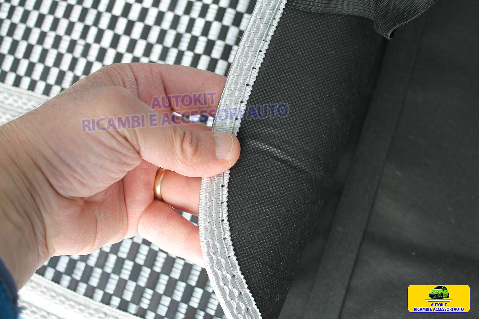 Schienali Copri sedile per auto Estivo Fresco in Fibre Naturale di Bambù Coppia 2 PZ