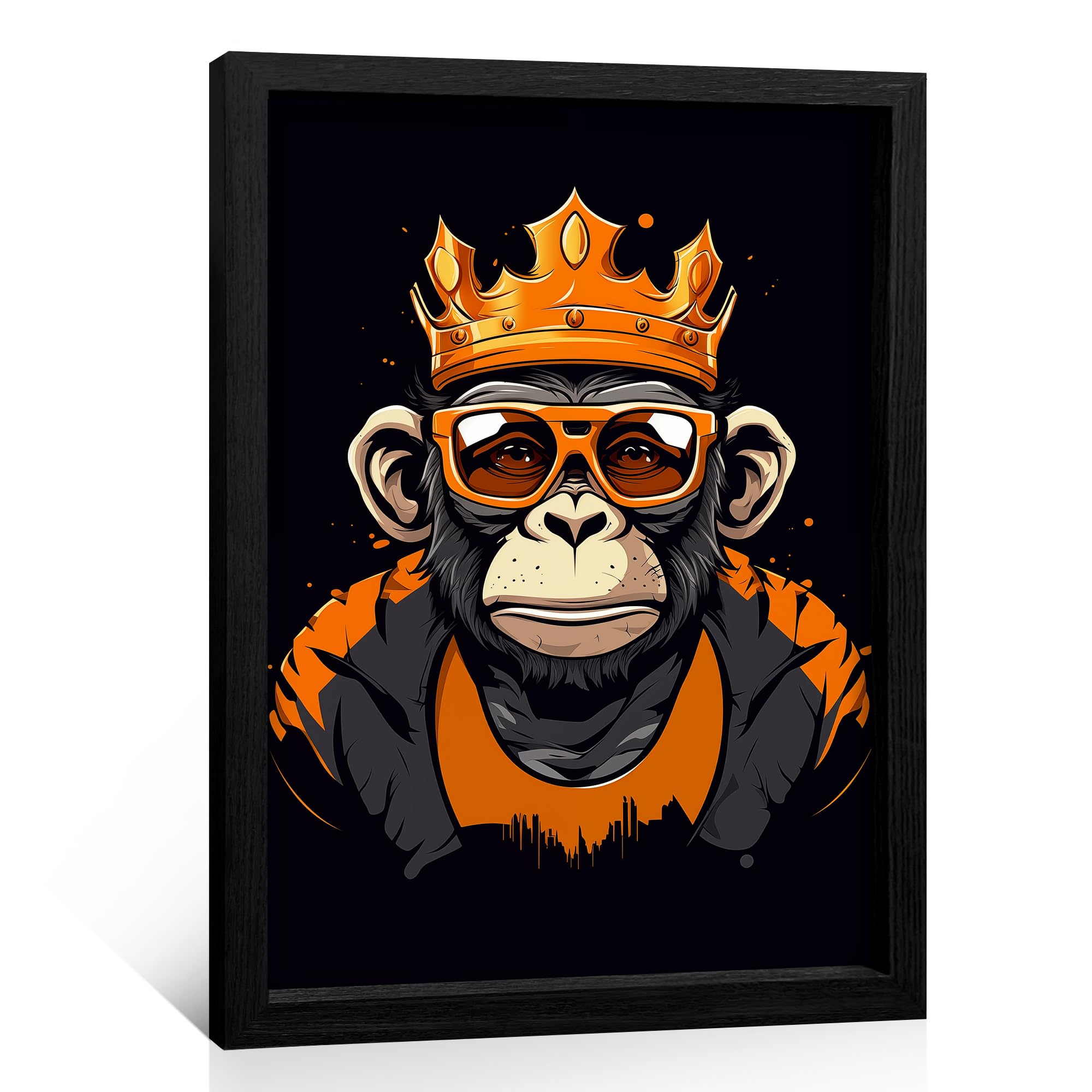 Amazon.com: Framed Bored Ape Canvas Wall Art Nft Metaverse Monkey