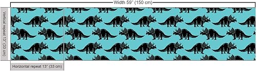 Vista 758 de Lunarable The Yard, tela azul real de The Yard, patrón de cerámica inspirado en el Medio Oriente estilo marroquí, estampado oriental, tela de satén