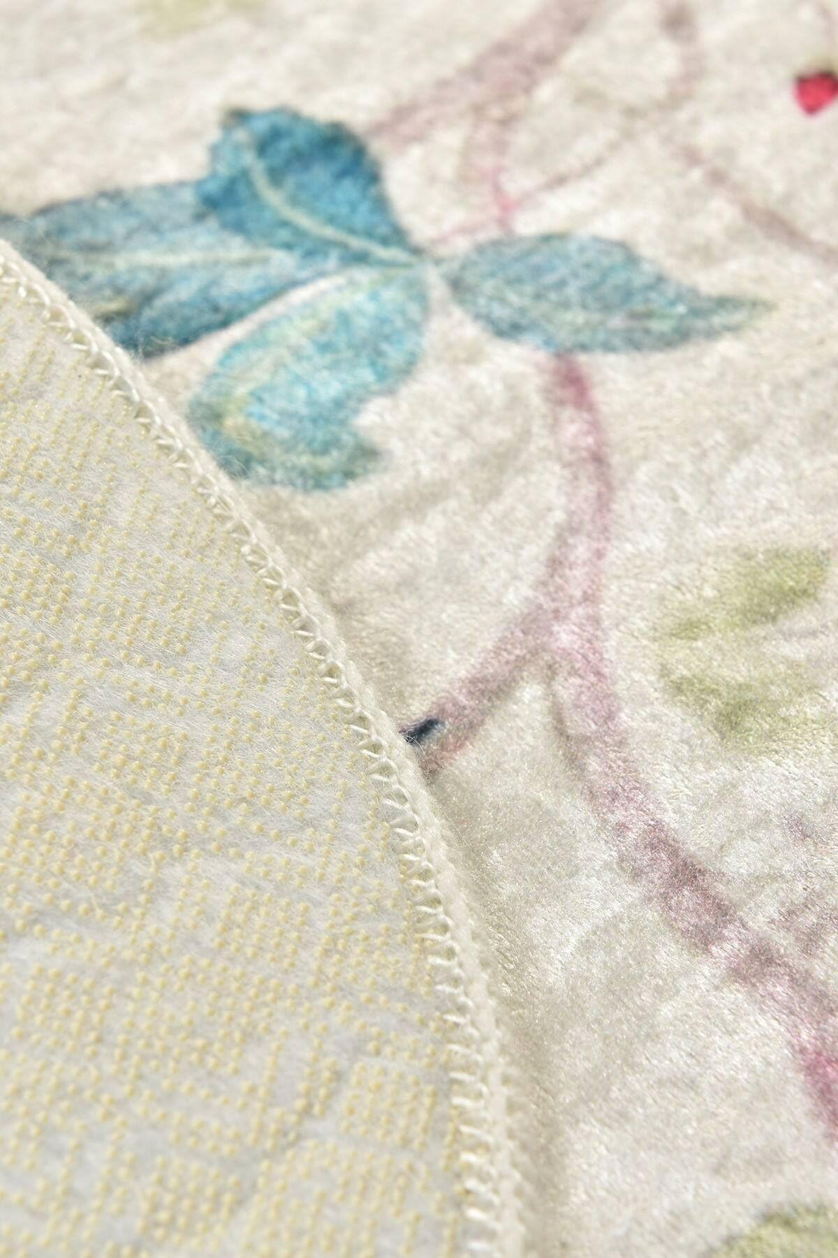 Alfombra de baño Dmora Albano 100x100 cm Multicolor, Forma Redonda, Lavable en Lavadora, Antideslizante